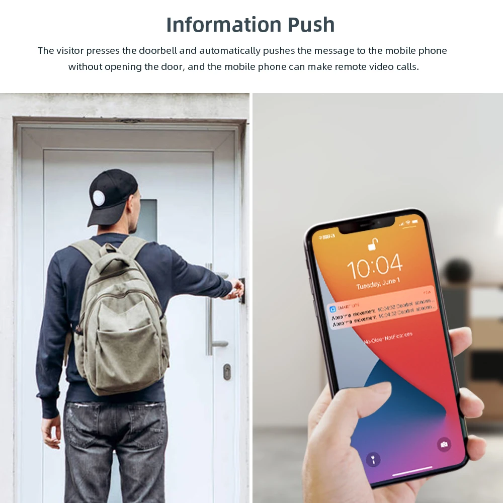 Tuya Video Doorbell WiFi Wireless Door Bell DC AC Battery Powered 1080P 2MP Waterproof with Alexa Call Camera Smart Home