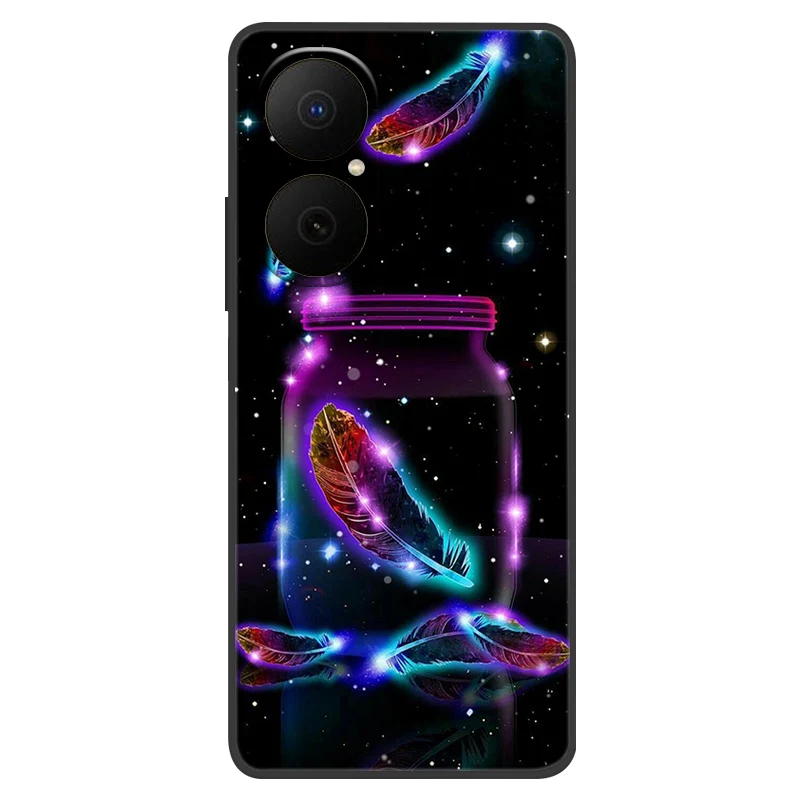 Shockproof Flower Astronaut Soft Silicone Phone Case Bumper Cover