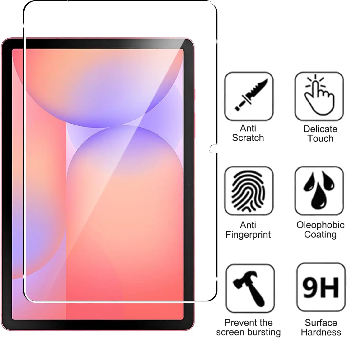 10.9-Inch Clear Tempered Glass Anti-Scratch Screen Protector