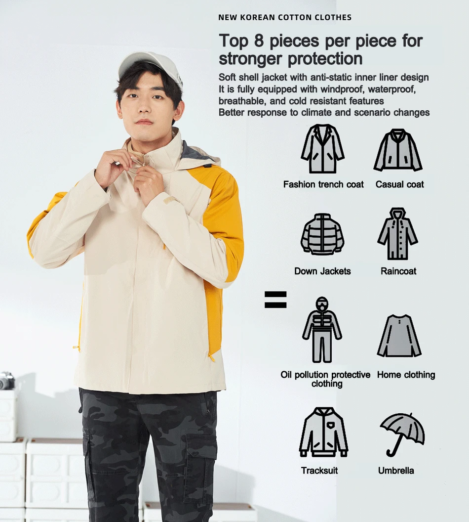 Custom logo Men winter jacket embroidered text Male Outdoor Sports Hiking Jacket personality customization waterproof thick coat 4 Sc7b00cc9d3884c3494d2c266d4863e54R