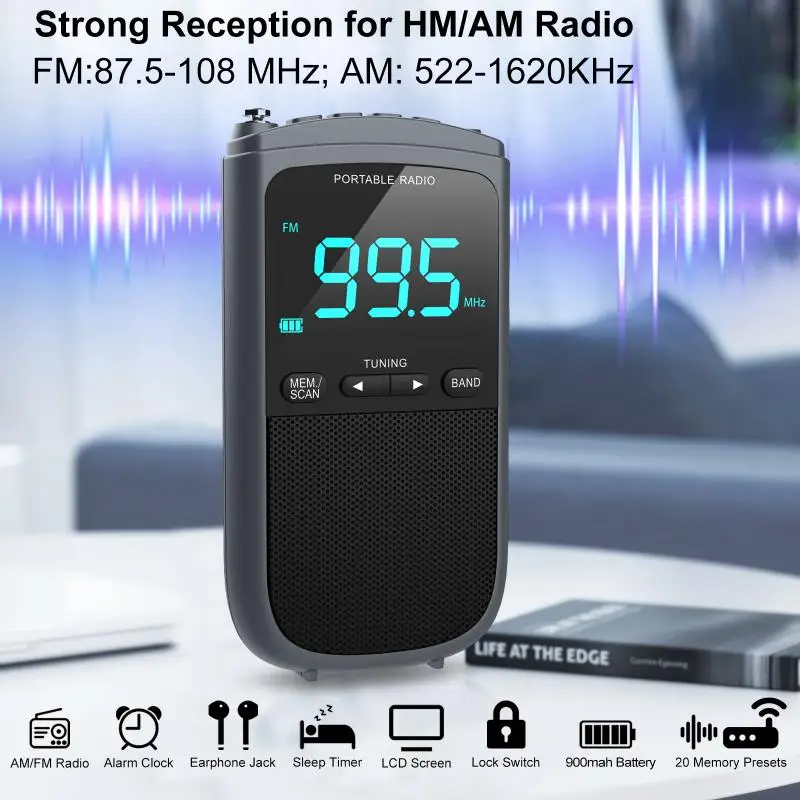 Am Fm Pocket Radio, Transistor Radio With Loudspeaker, Headphone Jack,  Portable Radio For Indoor, Outdoor Use - Radio - AliExpress