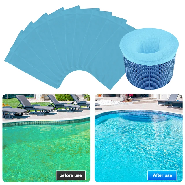 5/10/15/20pcs Filtre Stockage Piscine Skimmer Chaussettes En Nylon Maille  Conception pour Filtres Paniers Écumoires Piscine Propre Approvisionnement  - AliExpress