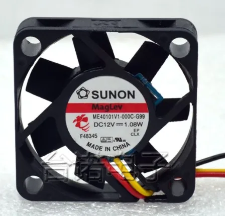 SUNON ME40101V1-000C-G99 DC 12V 1,08 W 40x40x10mm 2-проводной Вентилятор охлаждения сервера