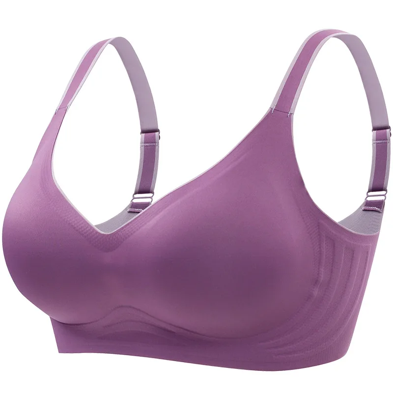 Contrast Color Gradient Underwear for Women with Small Chest, Push-up and Adjustable Shape, No Steel Ring, Seamless Sports Bra 5