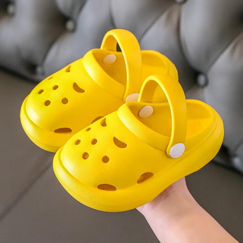 2023 Boys Girls Summer Kids Clogs Children's Hole Shoes Infant Indoor Slippers Non-Slip Beach Sandals Toddler Baby Home Shoes 5