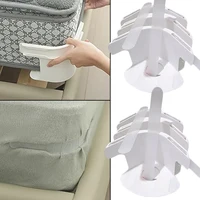 Clips universels de serrage d'angle pour drap de lit, support sécurisé pour couvre-lit Invisible avec sangles de matelas robustes, serrures à fente pour draps 5