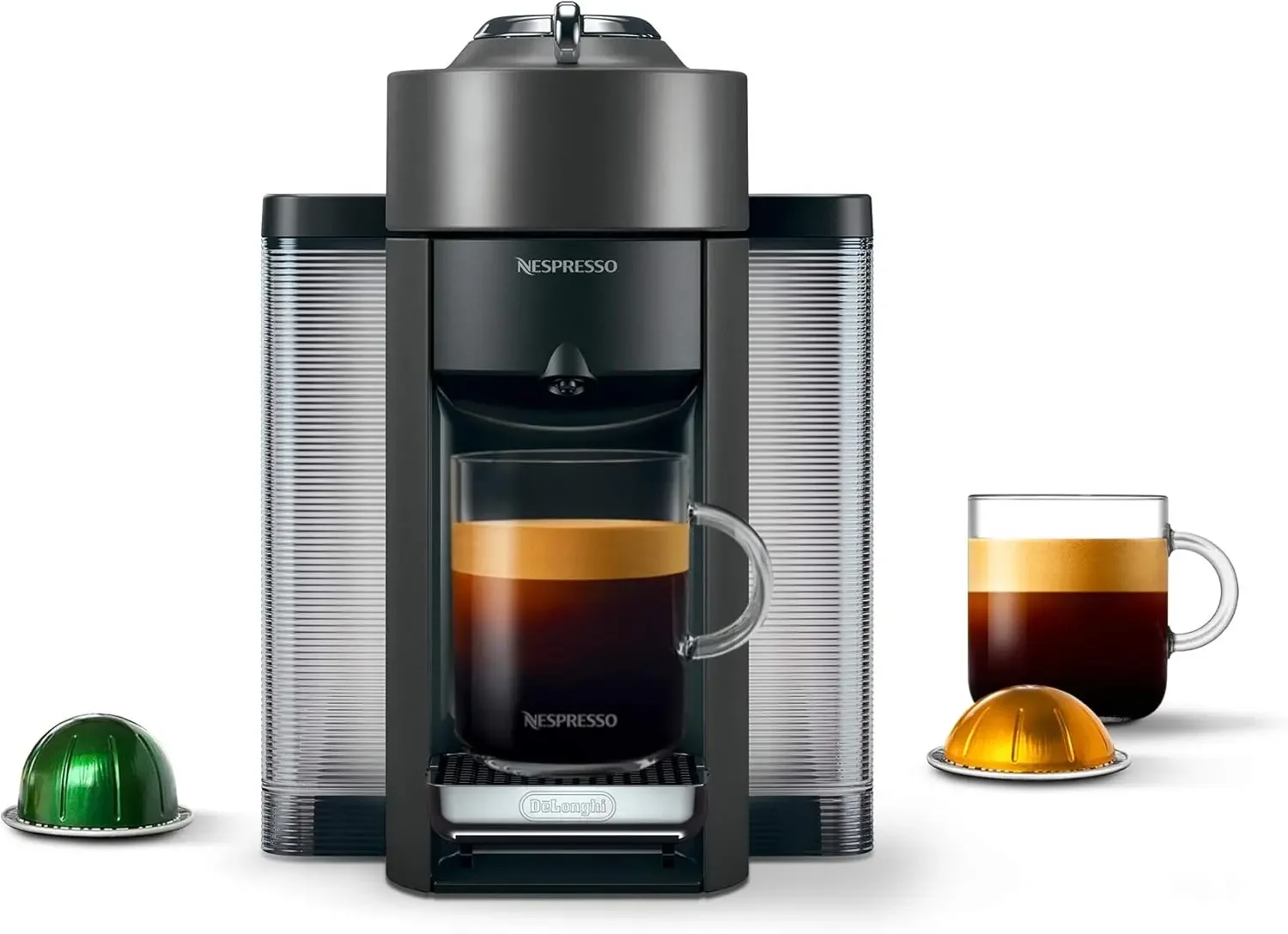 Coffee and Espresso Maker 1597 ml Graphite Metal The versatile automatic coffee maker brews the perfect espresso