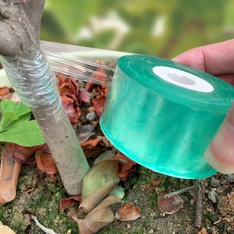 Grafting Tape 500/100m Self-adhesive Grafting Film Tapes Transparent Stretchable Ties Tape for Fruit Trees Plants Support Home Garden Supplies