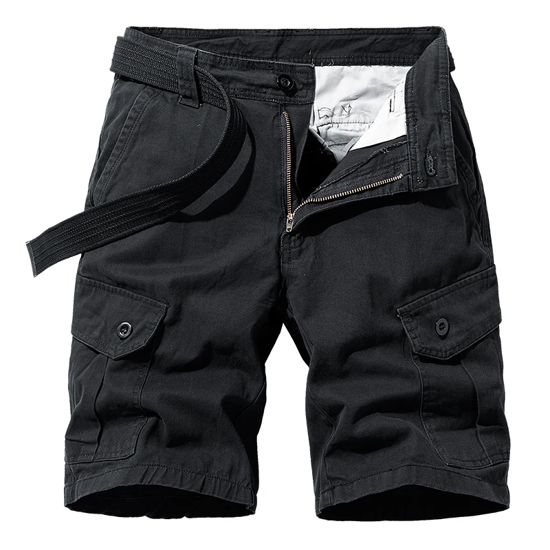 2024 Summer New American Fashion Brand Workwear Shorts Men's Trendy Middle Pants Loose Straight Casual All-Match Outdoor Shorts