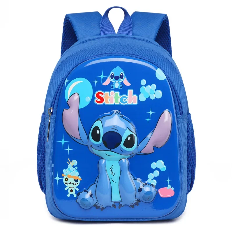 Stitch New Kindergarten Boys and Girls Backpack Daypack Kids Bags Kawaii Female Large Schoolbag Backpack