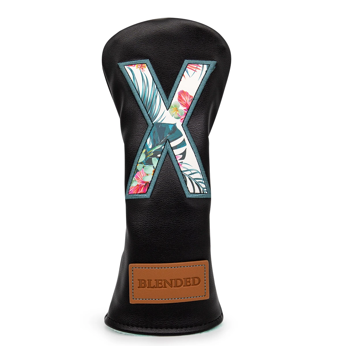 Black Leather Golf Headcovers Summer Fashion Head Cover High Qaulity Driver Wood Cover Set White Premium Leather Driver Fairway 5