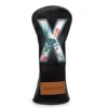 Black Leather Golf Headcovers Summer Fashion Head Cover High Qaulity Driver Wood Cover Set White Premium Leather Driver Fairway 5
