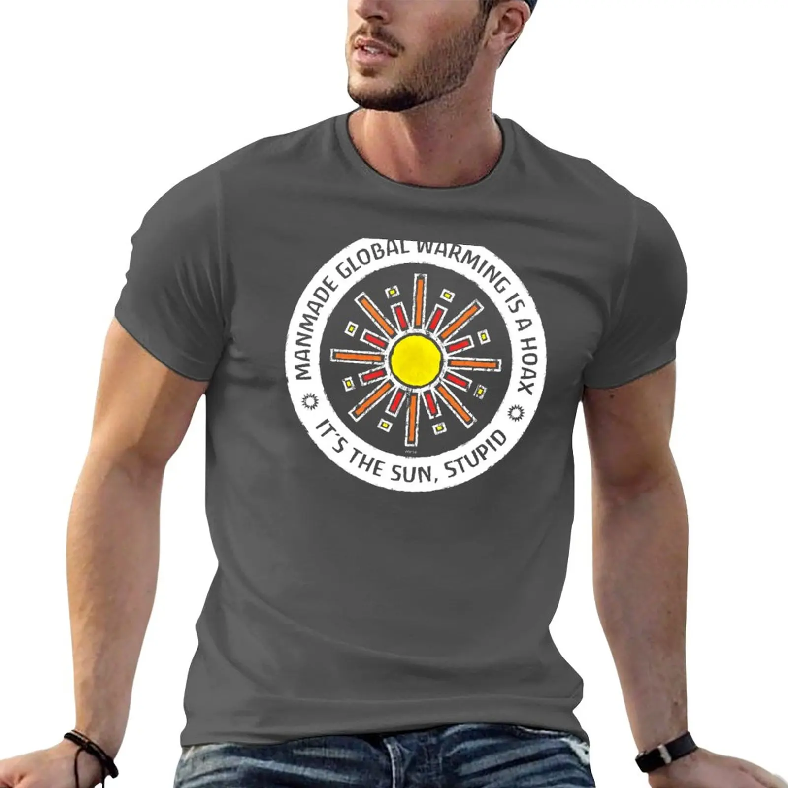 

Новинка, тупая футболка It's The Sun, Забавные футболки, летняя одежда, футболки для мужчин
