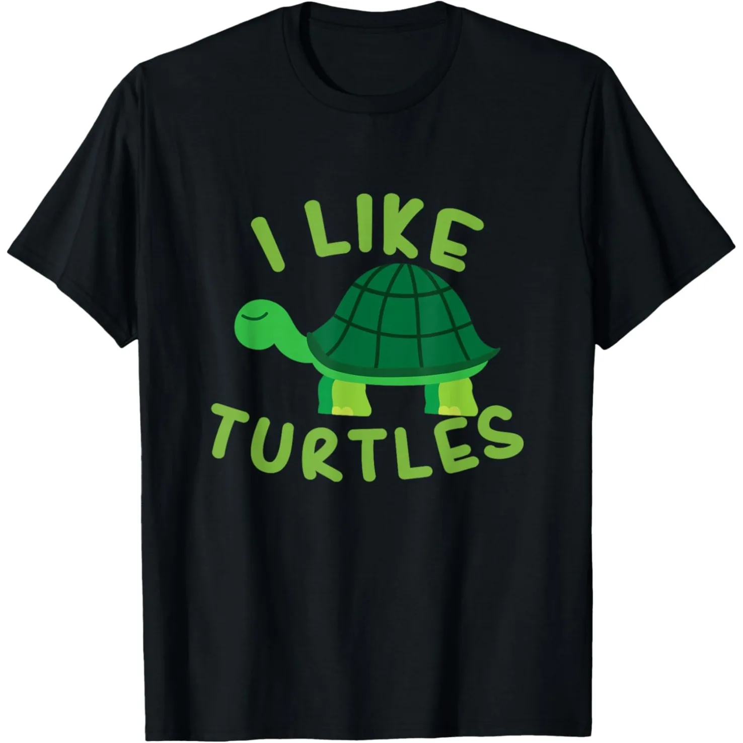 Ich mag Schildkröten, Meerestiere, Wildtiere, Berge, Meme-T-Shirts, Herren-Humor-Streetwear-T-Shirt, kurzärmelig, Unisex, lockere Kleidung