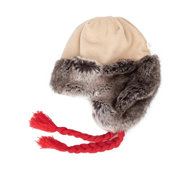 New Winter Hat Bomber Cap Hat Women Men Warm Snow With Fur Pompom Windproof Knitting Earflap Trapper Girl Outdoor Cap Gift
