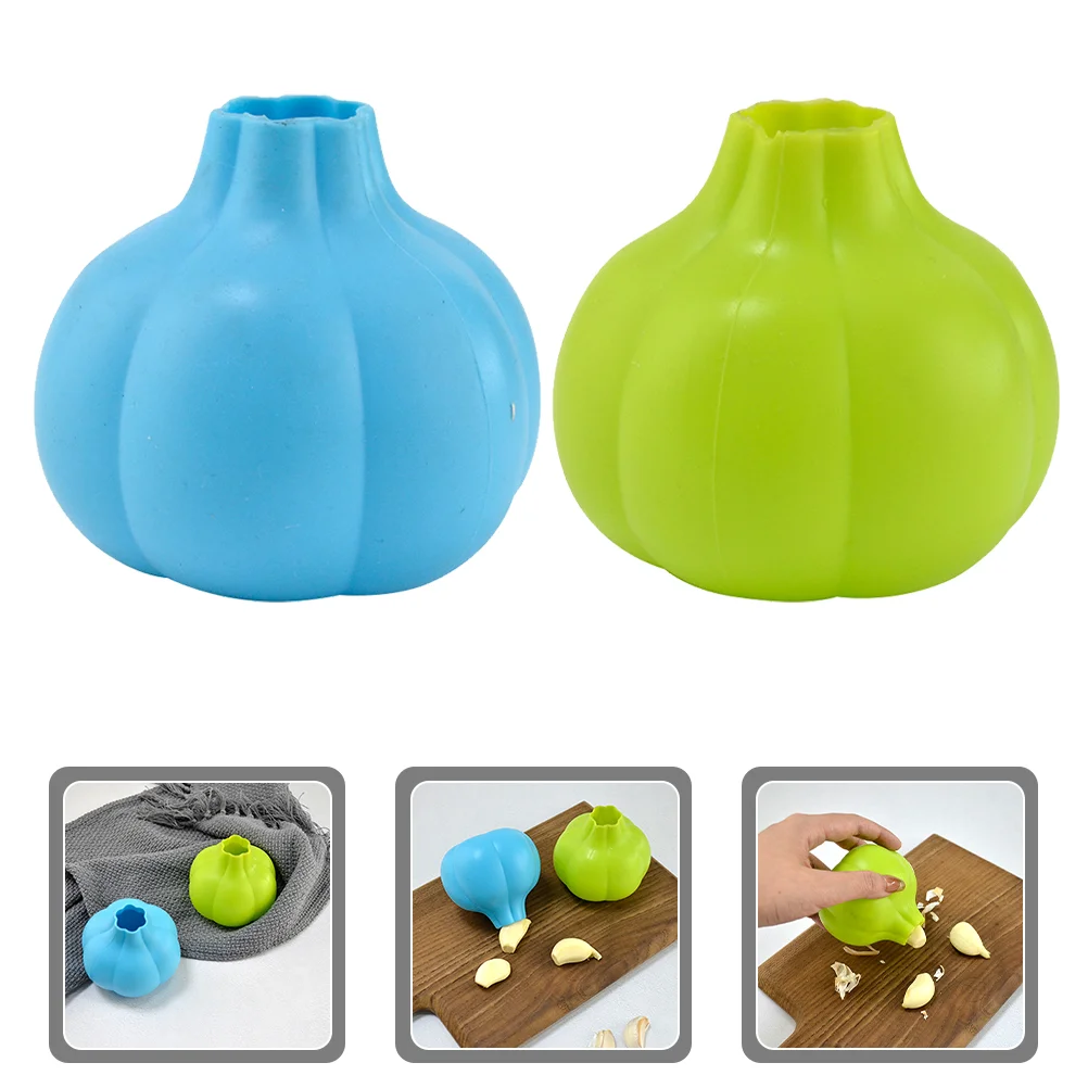 

2Pcs Reusable Garlic Peeler Garlic Remove Tool Garlic Peeler Kitchen Gadget Garlic Peeling Tool