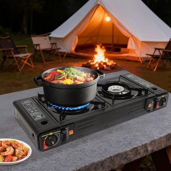 : 2-Burner Portable Camping Stove 3