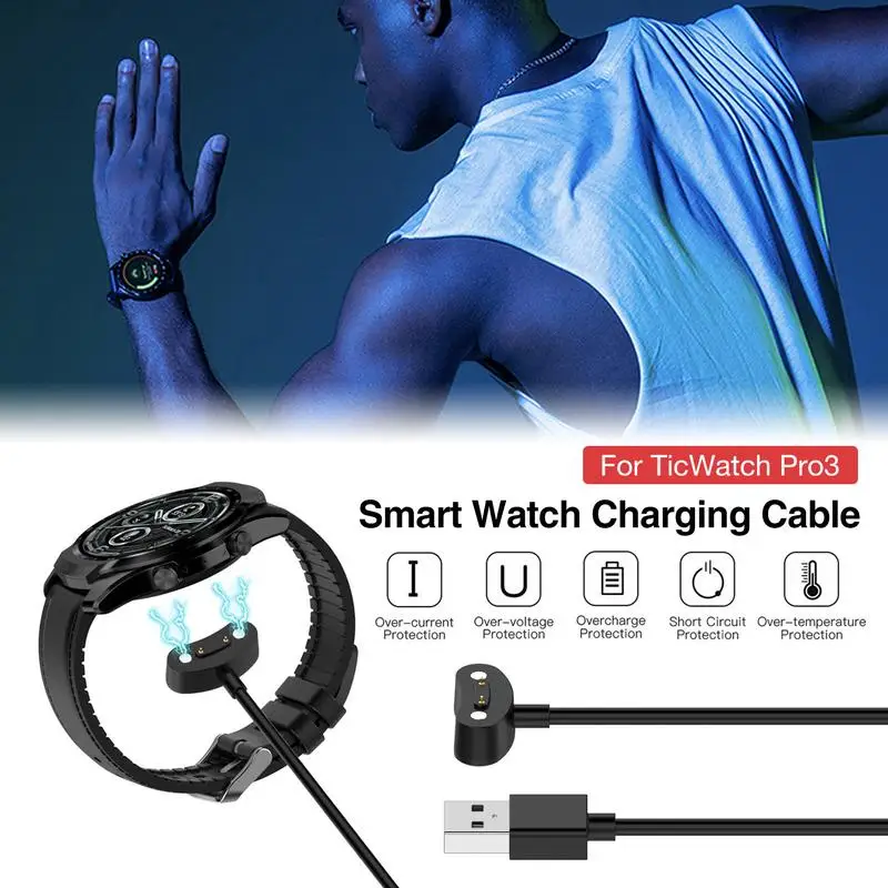 Cavo Di Ricarica Per Orologio Cavo Di Ricarica Per Ticwatch Pro3 Per Pro3 Lte Cavo Di Ricarica Dock Staffa Universale Adattatore Per Smartwatch Usb
