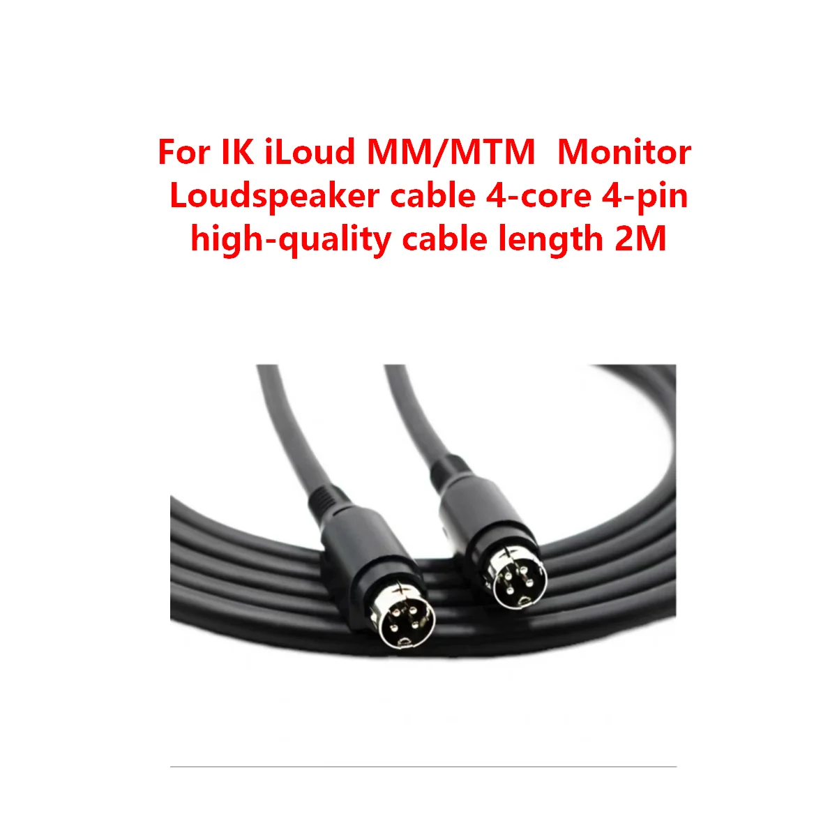 IK iLoud MM/MTM モニター用スピーカーケーブル 4芯 4ピン 高品質 