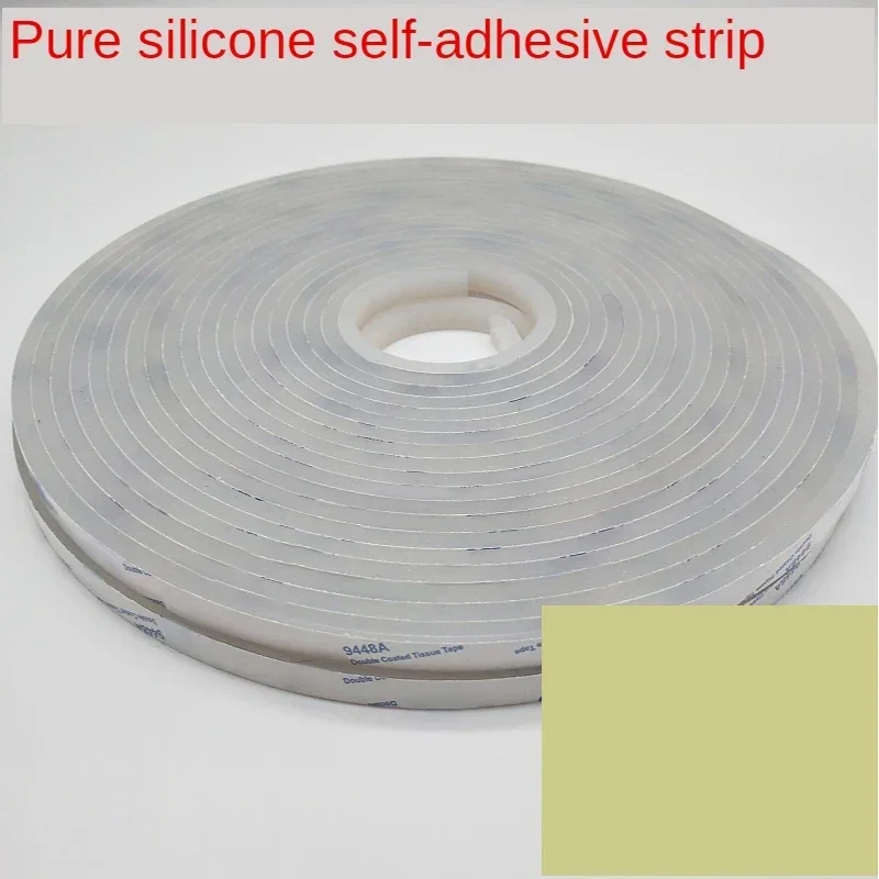 Silicone Rubber Strip Self Adhesive Seal Gasket 2M 5M 1mm 2mm 3mm 5mm Thickness 10mm 15mm 20mm 30mm 40mm 50mm Width door seal strip,sealing strip tape,waterproof tape,window seal strip,sealing tape,sealing strip,rubber seal strip,rubber door weatherstripping,silicone seal strip,edge banding strip