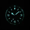 PHYLIDA 37mm Explore Black Dial NH38 Wristwatch 150M WR Watches for Men Automatic Watch Vintage 36mm Small Wrist NH35 5