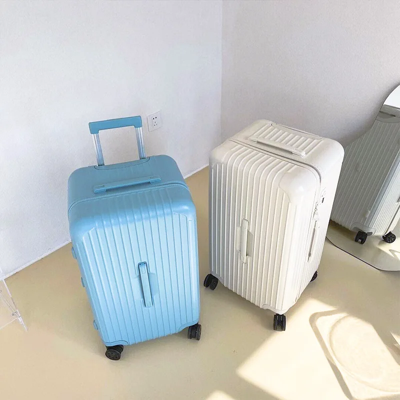 PLUENLI Suitcase Travel Women Thickened Password Universal Wheel Trolley Case Large Capacity Size Sturdy Zipper Men Luggage Case