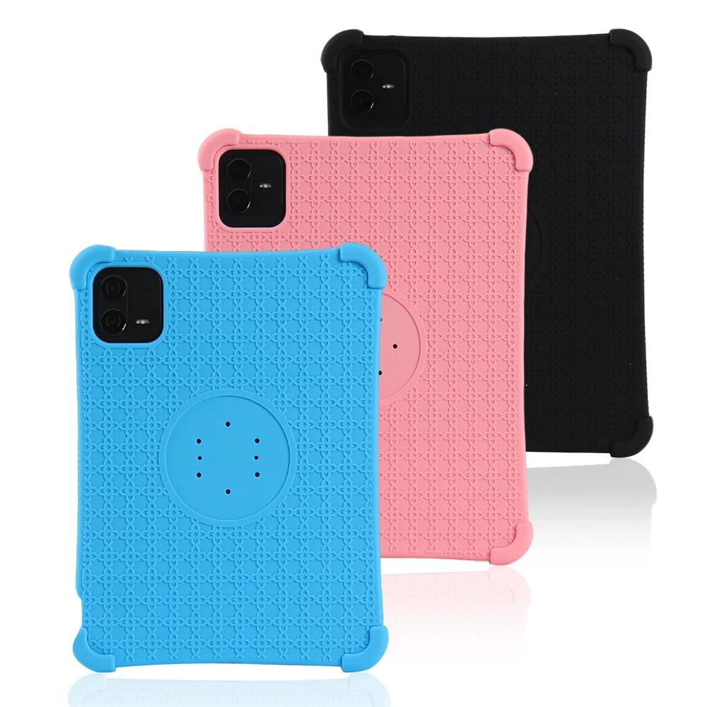 Enhanced Silicone Protective Case for Tablets - Quad Corner Protection, Anti-Fall, Lightweight Design