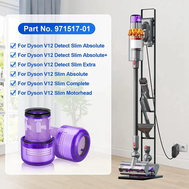 Filtre lavable réutilisable de remplacement pour Dyson V12 Detect Slim  971517-01 Outil de nettoyage de balayeuse domestique 1 * filtre pour Dyson  V12