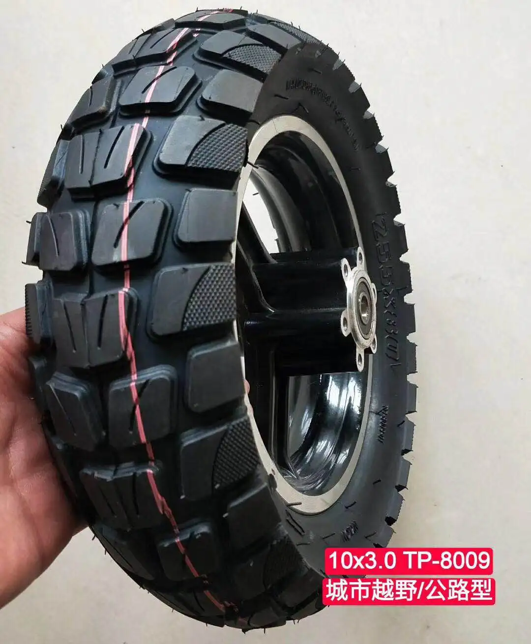 10 inch 10X3.0/255x80 OFF ROAD Tyre+Inner Pneumatic Tyre For Electric Scooter Folding Bike Widen Hard Wear-Resistant