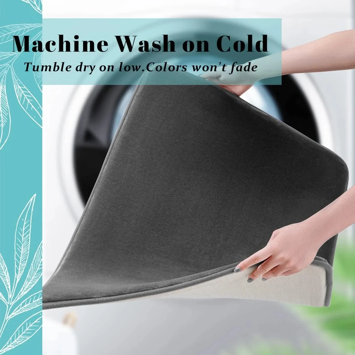Absorbent Floor Mat Non Slip Bath Mat Anti Slip Coral Velvet Bathroom Floor Mat Door Mat Home Decoration 1