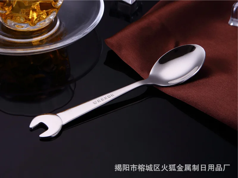 WRENCH SPOONS FORK TRAVEL PORTABLE STAINLESS STEEL CAKE