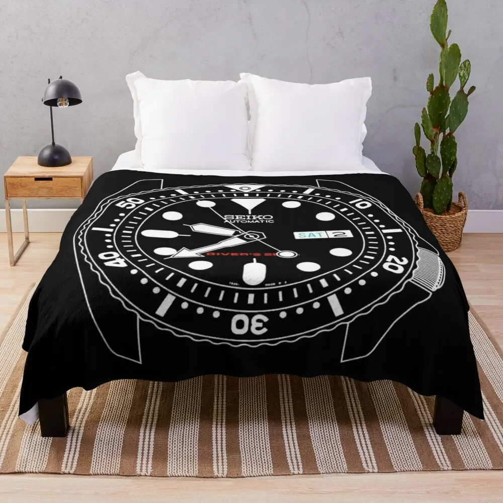 

Seiko SKX diver Throw Blanket Cute Decorative Throw bed plaid Luxury St Sleeping Bag Blankets