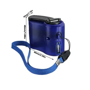 Outdoor Portable Emergency Survival Hand Crank Generator 5V Charger Lighting Rechargeable Home Appliance Cigar Lighter 6