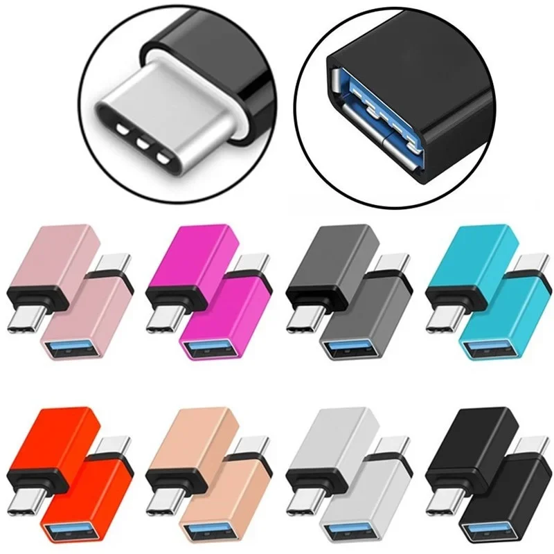 

100pcs Type-C Male to USB3.0 Female OTG Adapter Converter for Android Phone USB Disk Micro usb Connector Adapter USB Type C