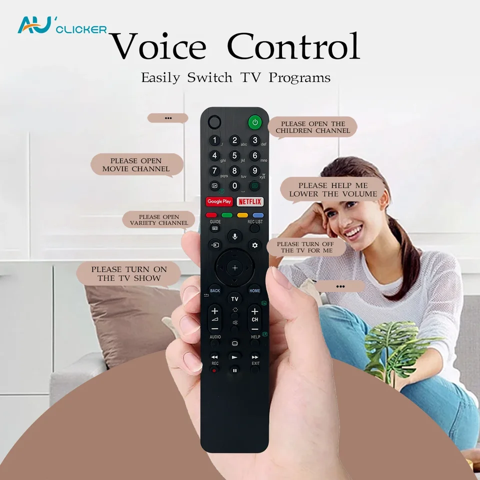 RMF-TX500E Smart TV Telecomando sostutivo vocale per Sony 4K HD TV OLED KE -65XH9096 KD-75XG8505 KD-75XG8588 KD-75XG8596 ecc