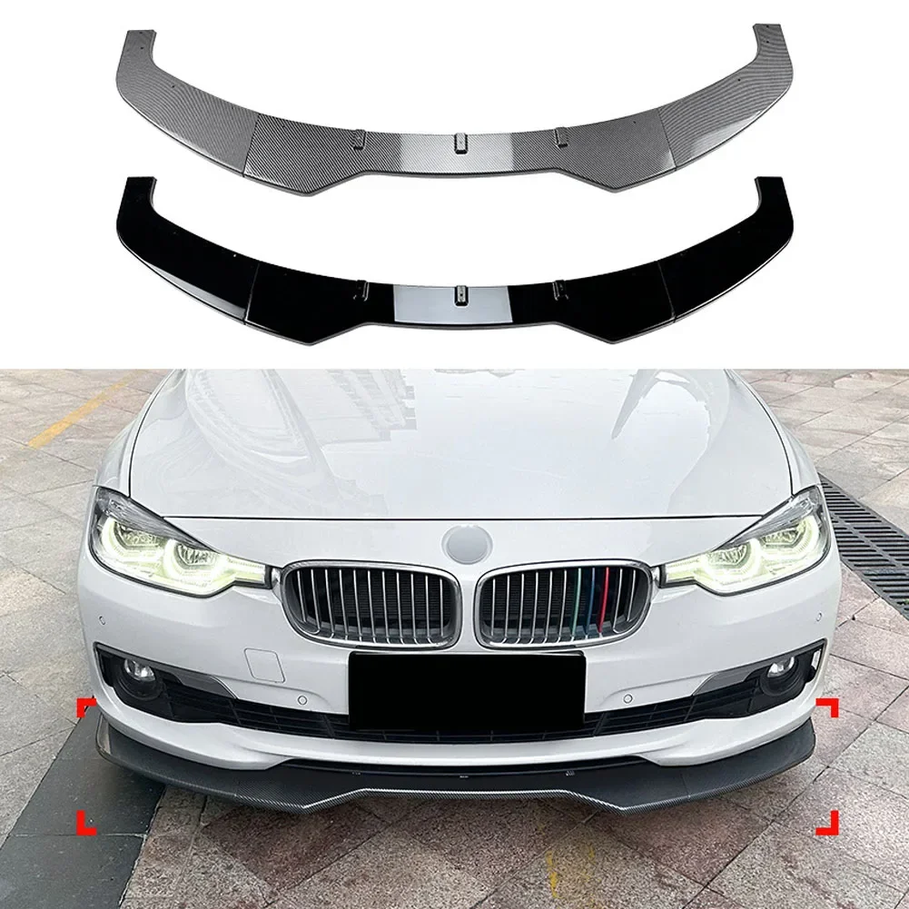 

Three Stage Front Lip Splitter Spoiler Side Lower Splitters Body Kit For BMW 3 Series F30 F31 F35 2012-2019