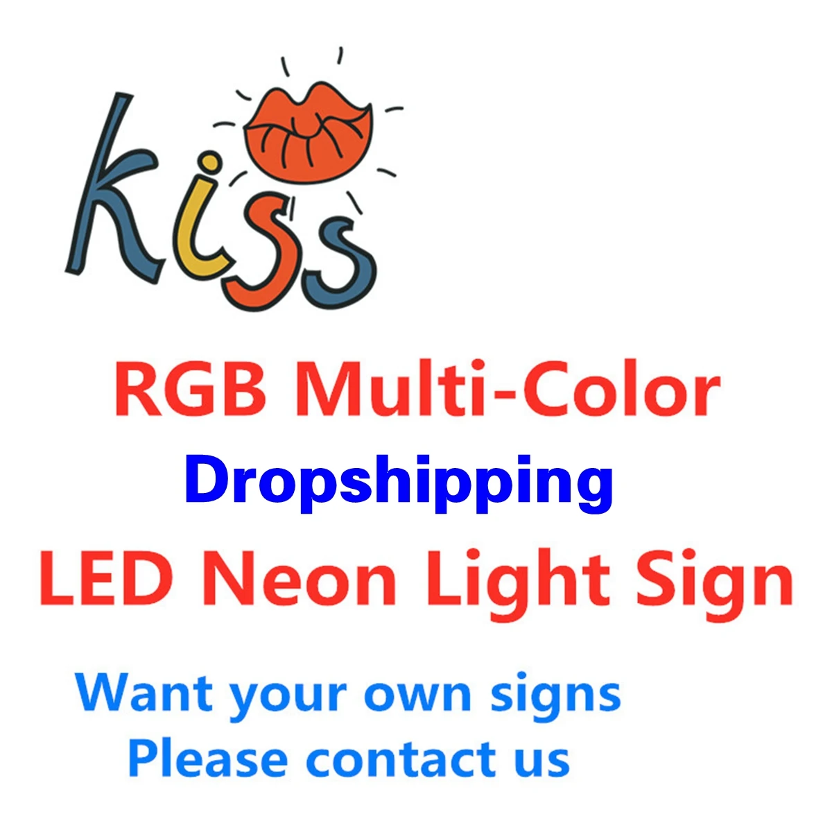 Custom Rgb Multi-color Led Neon Light Sign Decoration Personalized ...