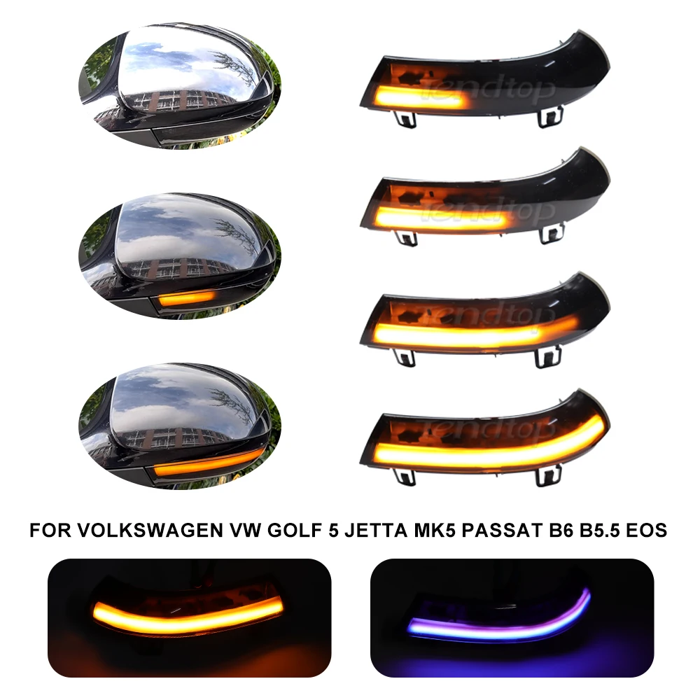 Dynamic Blinker Led Specchietto Retrovisore Laterale Indicatori Di Direzione Per Vw Golf Mk5 Gt Golf Plus 5 Eos Golf Plus Passat B6 3C