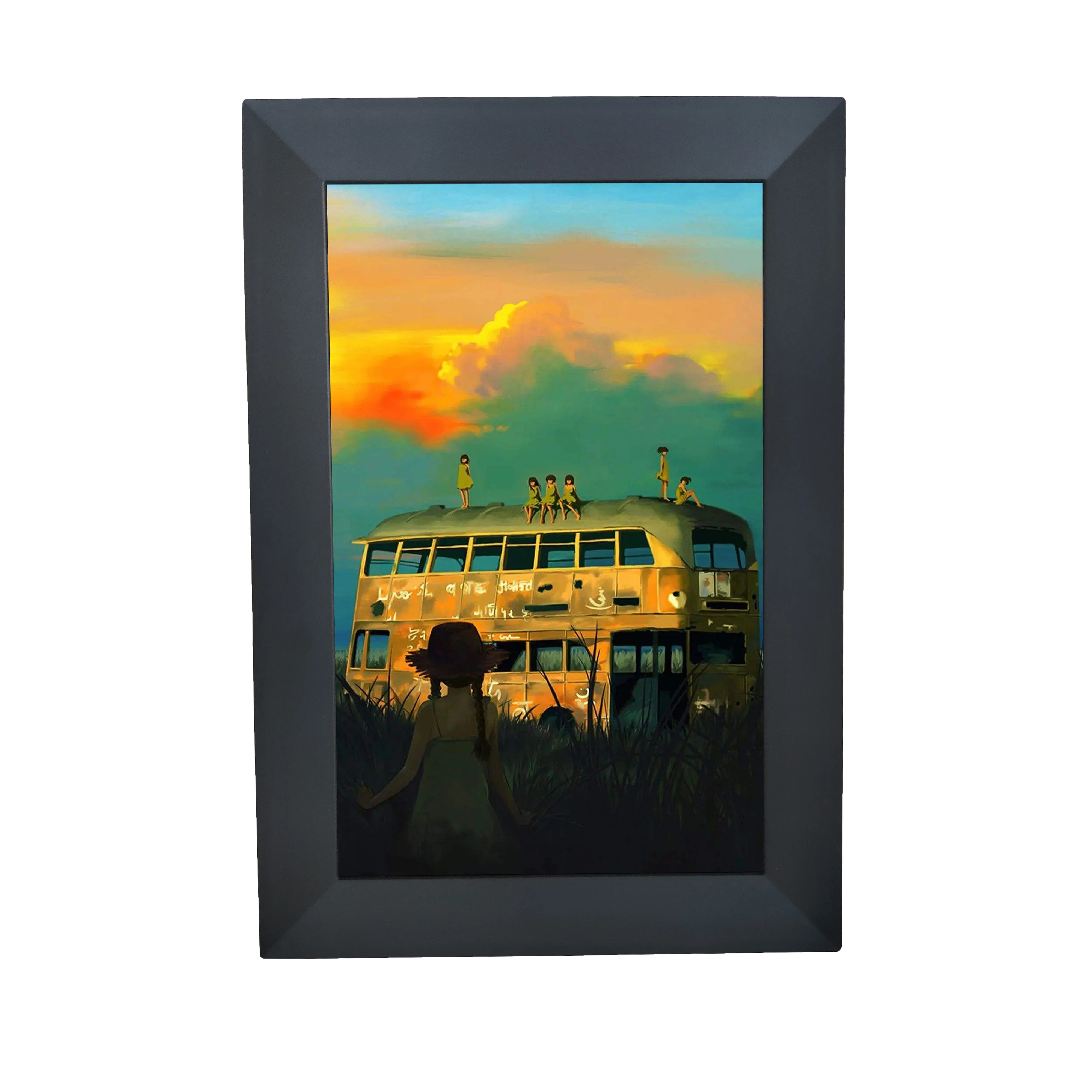 Fashion 10.1 Inch Digital Photo Frame Desktop Electronic Album IPS Screen Support Photo/ Video/ Music/ Clock/ Calenda