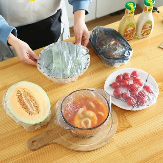 Couvercles de bols élastiques, enveloppes extensibles réutilisables pour le stockage des aliments frais, ajustement universel pour assiettes, bols, conteneurs, accessoires de cuisine 6