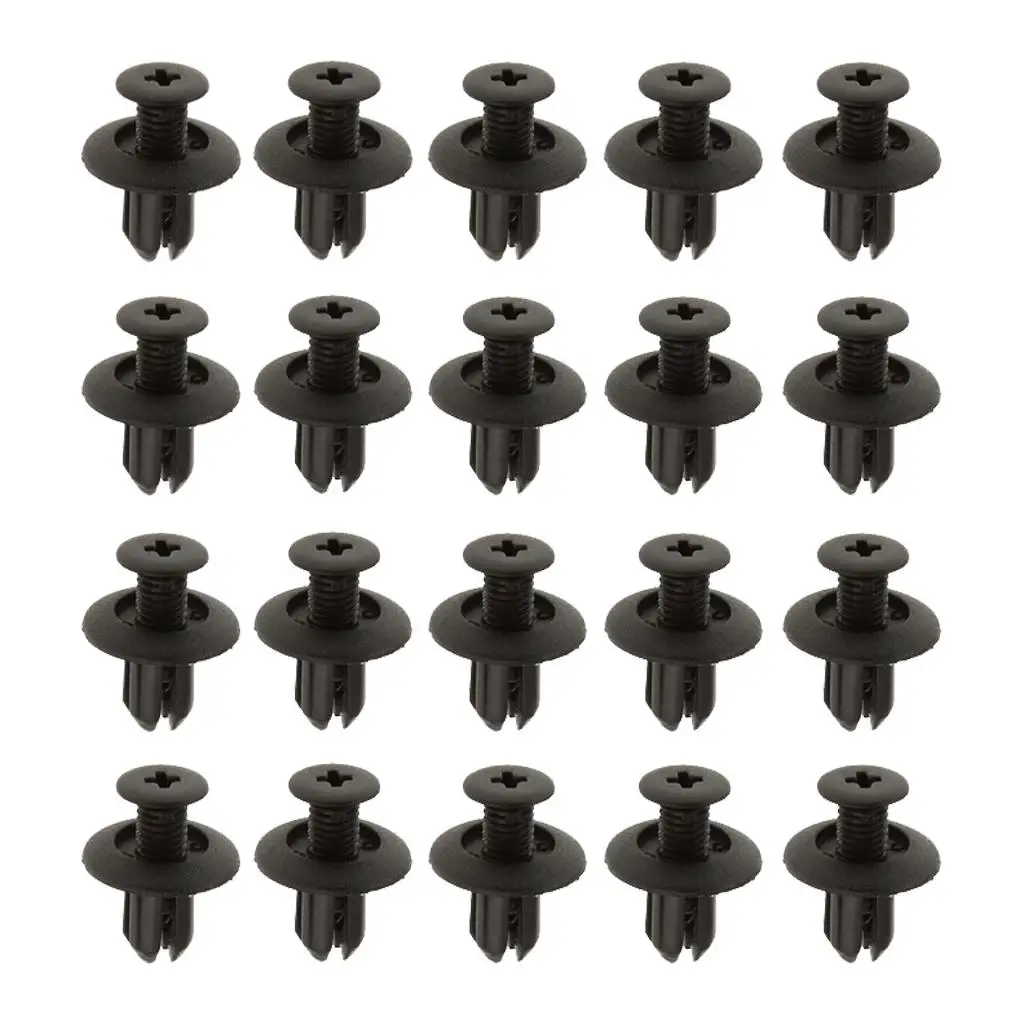 6mm 0.24inch Hole Black Plastic Type Fastener 91501-S04-003 for Norton