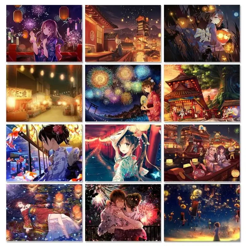 GATYZTORY Diy Painting By Numbers Kits Anime Canvas Painting Handpaint