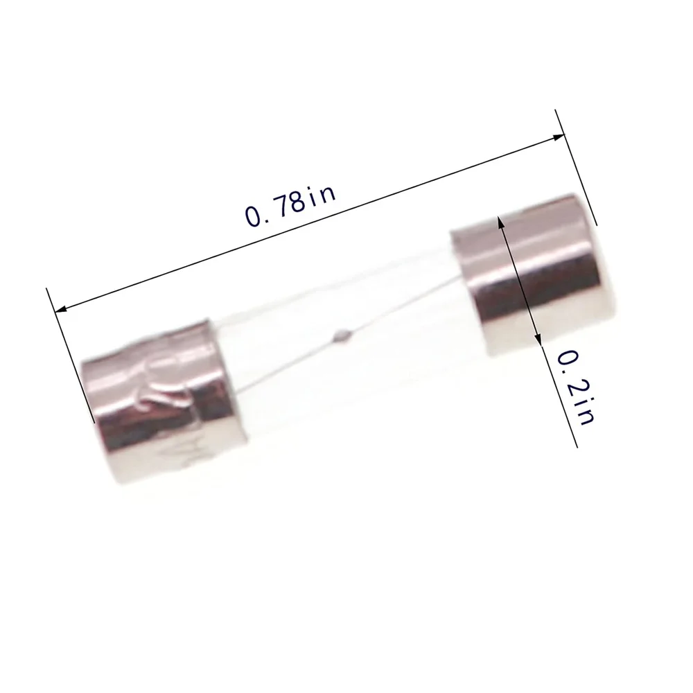 15 Werte, 150 Stück flinke Glassicherungen, sortiertes Kit 6 x 30 mm, 250 V, 0,5 A–10 A, 5 x 20 mm, 250 V, 0,5 A–5 A, Packung in einer durchsichtigen Kunststoffbox – Detail 2