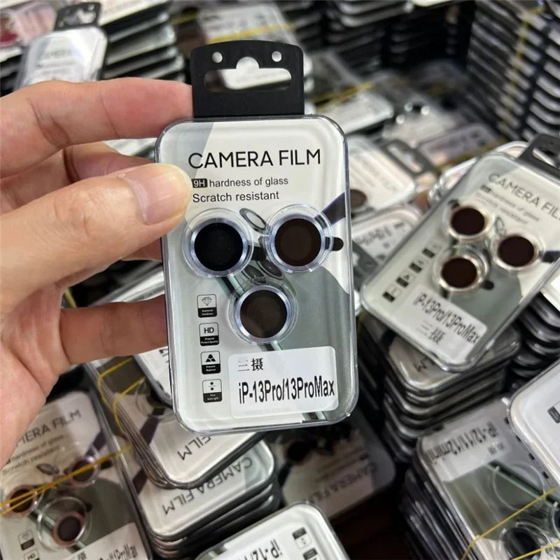 50pcs CD Luxury Camera Lens Film Screen Protector Glass Cover For iPhone 15 11 13 14 Pro Max Camera Protective Glass Back Lens