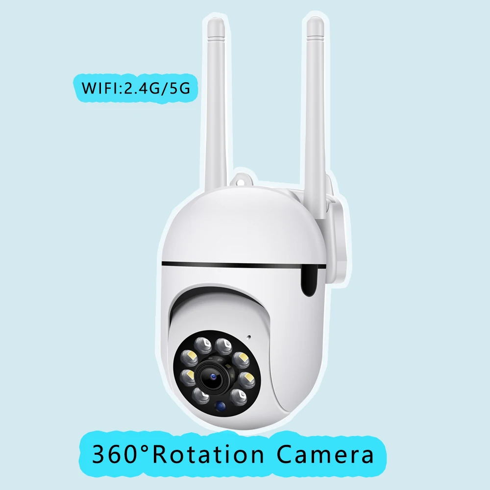 

1080P Outdoor 2.4G 5G CCTV Wifi IP Surveillance Camera Waterproof Security Protection Home Monitor Track Alarm 360° Night Vision