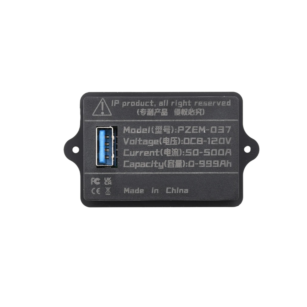 PZEM-037 Spannungs- und Strommesser, Batteriestanddetektor, Wohnmobil-Batteriestandsanzeige, Coulombmeter, DC 8–120 V, 10 A/50 A/100 A – Detail 10