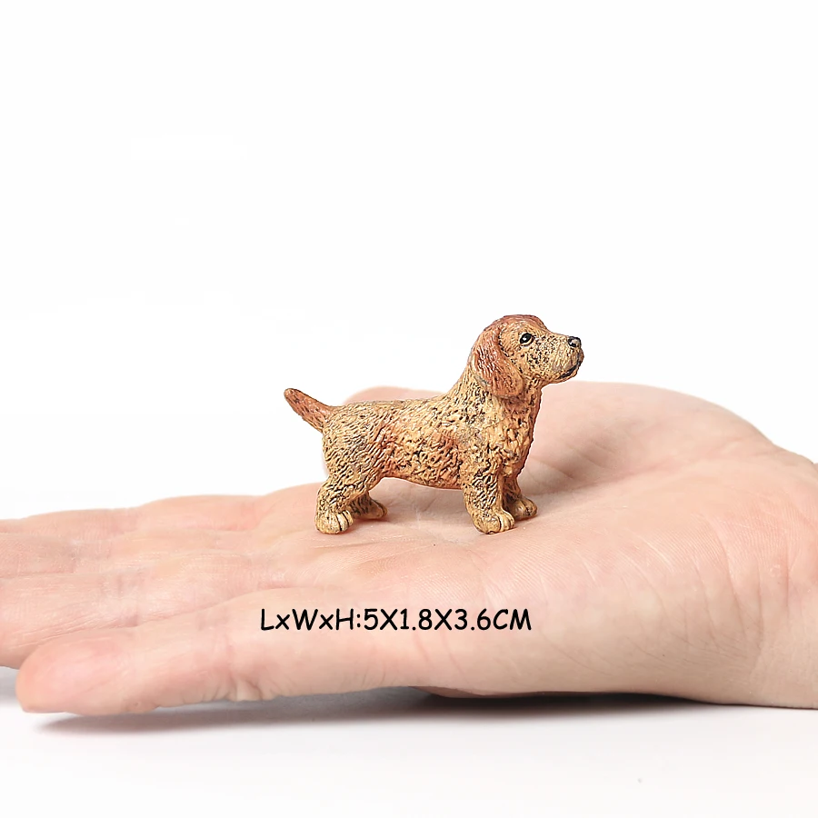 Realistische Mini-Hundefiguren Labrador Pudel Bulldogge Welpen-Spielset, Tortendekoration Kindergeburtstag Tischdeko Geschenk – Detail 4
