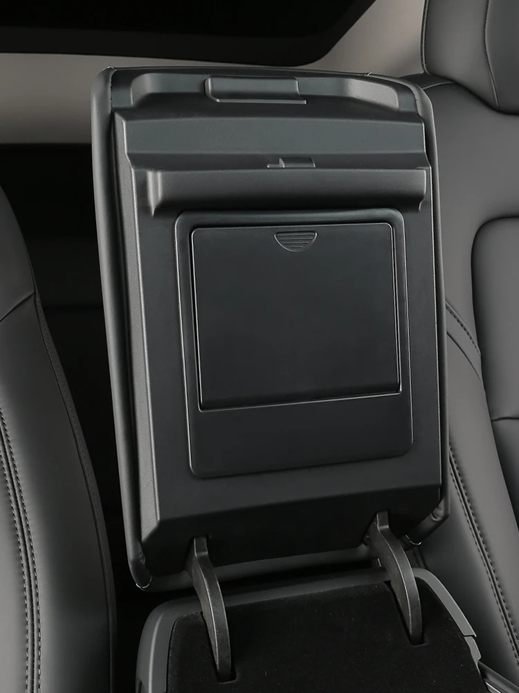 Abdeckung für die Mittelkonsole mit Aufbewahrungsfach für Tesla Model 3 Y 2017~2020 2021 2022 2023, versteckte Aufbewahrungsbox für die Armlehne, Zubehör – Detail 4
