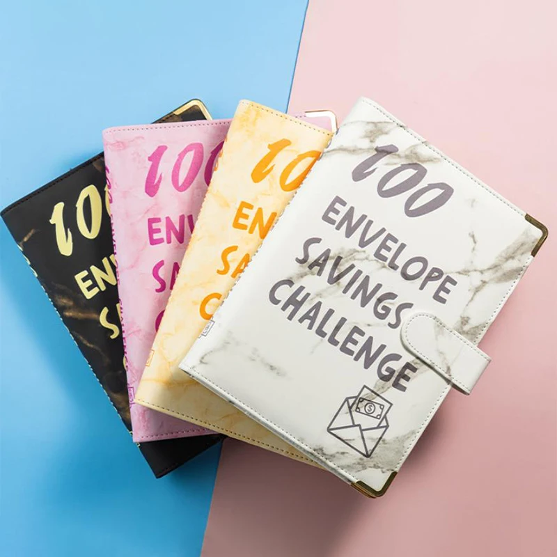 100 Envelopes Money Saving Challenge Budget Binder Password Lock Money Saver For Cash Cost Expense Organizer Notebook Binder