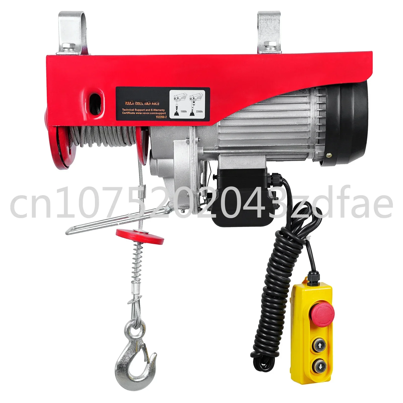 

400-1000kg Electric Hoist Lifting Crane Cable Hoist Winch for Boat Car Garage Elevator with Wired Remote Control Lifter